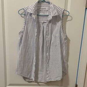 Frank & Eileen Fiona Collared Button Up Tank